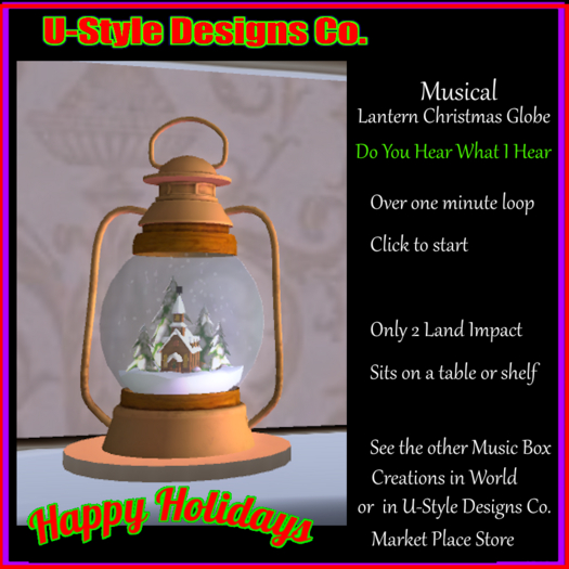 Musical Christmas Lantern Music Box