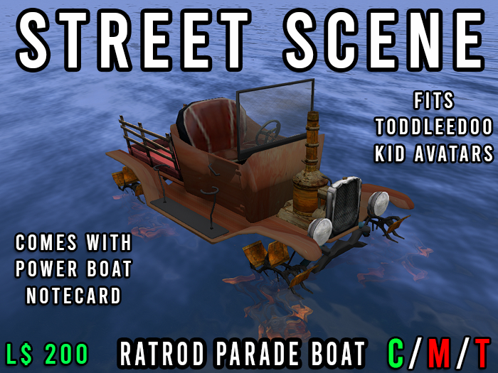 [Street Scene] - RatRod Parade Boat (Toddleedoo Boat)