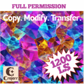 LuckyLamb Rainbow Crystal Texture Set 5 – Seamless Full Perm Gift