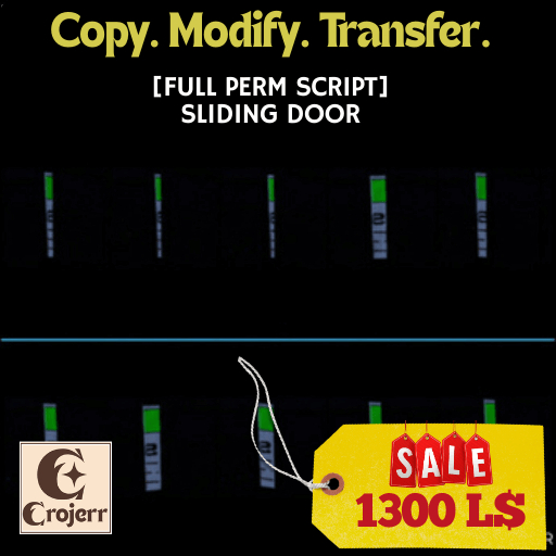GlideMotion Sliding Door Script – Full Perm Creator Edition