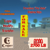 Premium “For Sale” Display Sign – Full Perm Edition