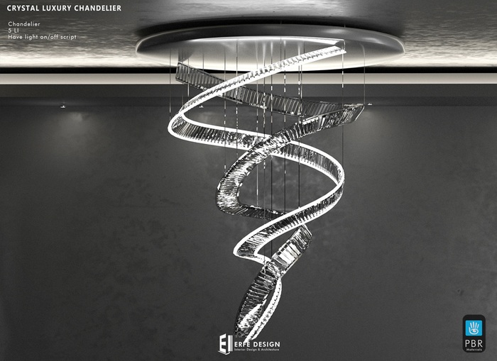 Crystal Luxury Chandelier 5 LI  [Erfe Design]*
