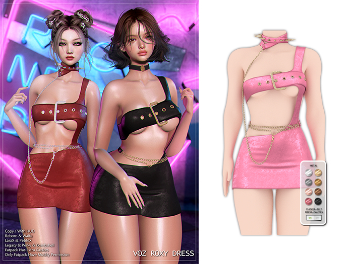 [VOZ] Roxy Dress (Pink)