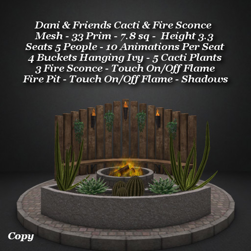 Dani & Friends Cacti & Fire Sconce1
