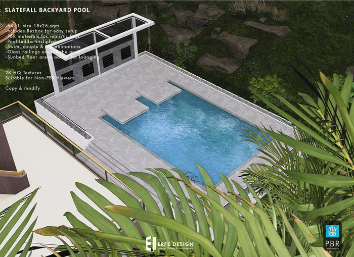 Slatefall Backyard POOL 64 LI [Erfe Design]
