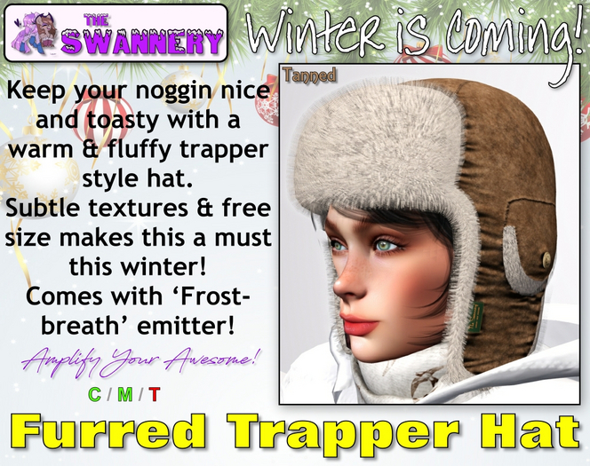 Furred Trapper Hat - Tanned
