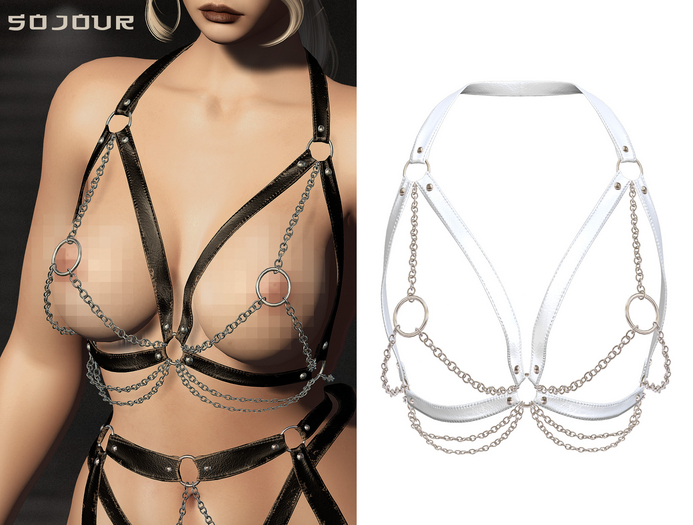 SOJOUR - Carmen bralet - white