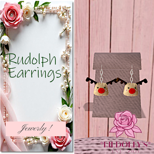 *LilDolly's* Rudolph Earrings Box