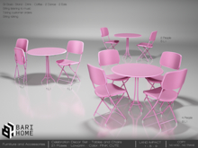 [BARI HOME] Celebration Party Chair and Table - Pink Cute