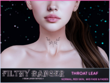 FB - Throat leaf - neck tattoo 2k