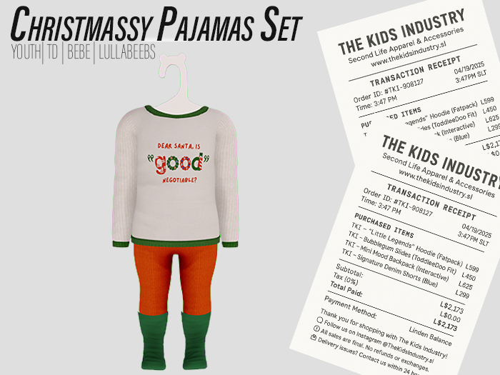 TKI- Dear Santa Pj Set