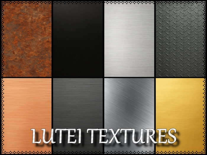 [LUTEI] Metal Materials Collection 8 Seamless Textures