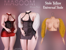 [[ Masoom ]] Wicked Rose Stole - Yellow