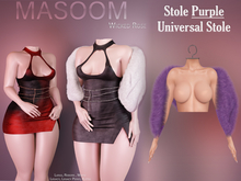 [[ Masoom ]] Wicked Rose Stole - Purple