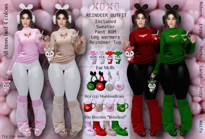XOXO - REINDEER OUTFIT DEMO