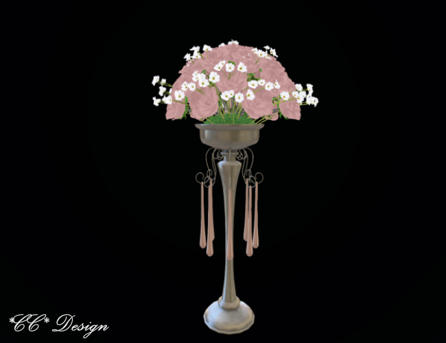 (264) *CC* Wedding Centerpiece Romantic Roses Rosybrown