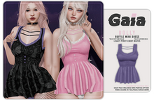 Gaia - dolly ruffle mini dress - lilac