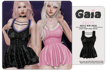 Gaia - dolly ruffle mini dress - spookie