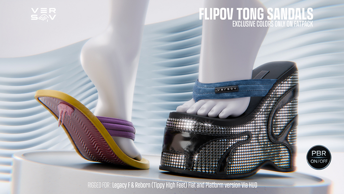 [VERSOV] FLIPOV TONG SANDALS - FATPACK