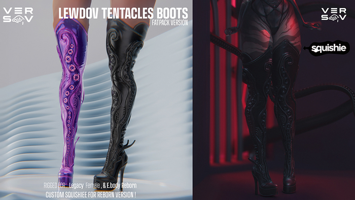 [ VERSOV ] LEWDOV TENTACLES BOOTS - FATPACK