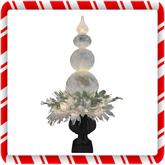 Winter Elegance Topiary White