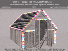 LOVE SUPERSTORE - WINTER VACATION BARN