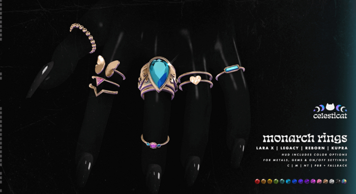 [Celesticat] Monarch Rings