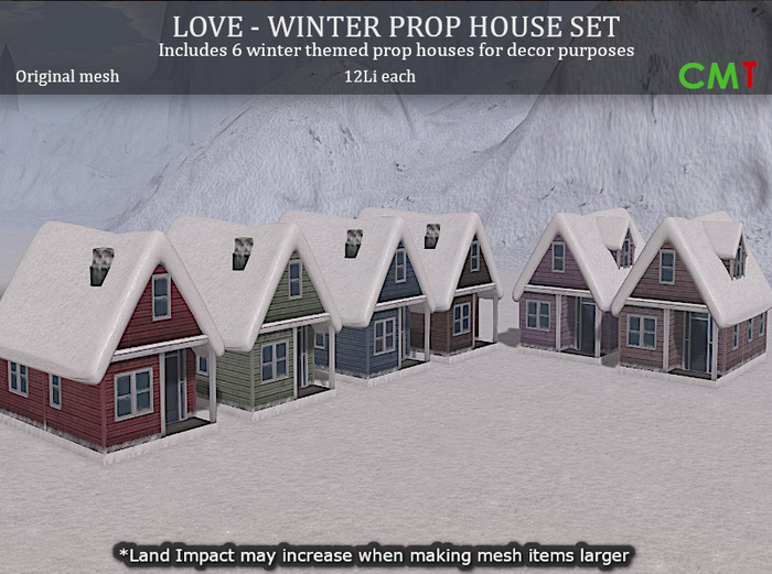 LOVE SUPERSTORE - WINTER PROP HOUSE SET