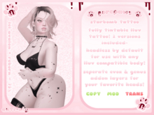 [gorepaws] ; starbomb tattoos [ tintable ! ]