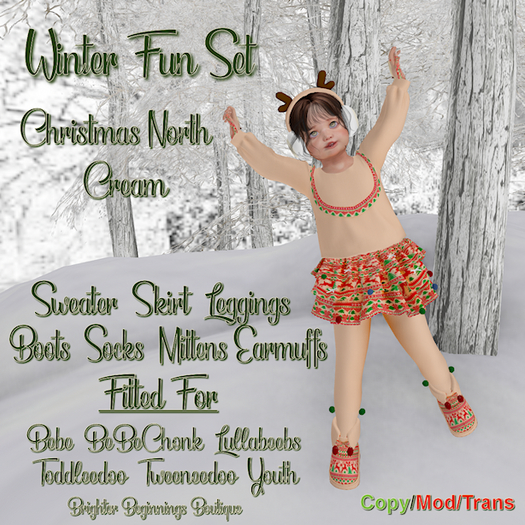 Christmas North Set - CREAM