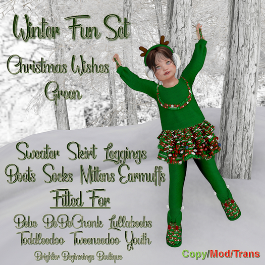 Christmas Wishes Set - GREEN