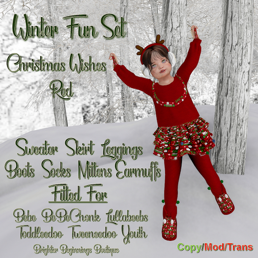 Christmas Wishes Set - RED
