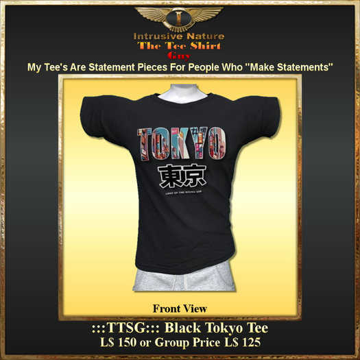 :::TTSG:::  Black Tokyo Tee 