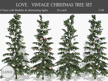 LOVE SUPERSTORE - VINTAGE CHRISTMAS TREE SET