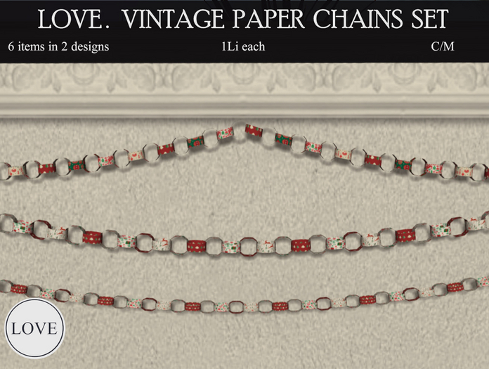 LOVE SUPERSTORE - VINTAGE PAPER CHAINS