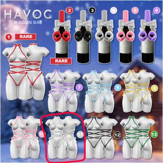 11 . Body  Ribbon . LaraX . White