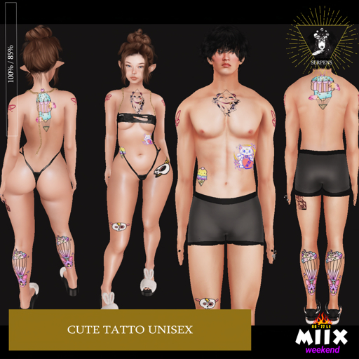 SERPENS.CuteTatto Unisex