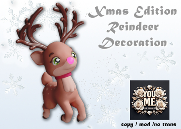 [You&Me Designs} Xmas Edition Reindeer attach