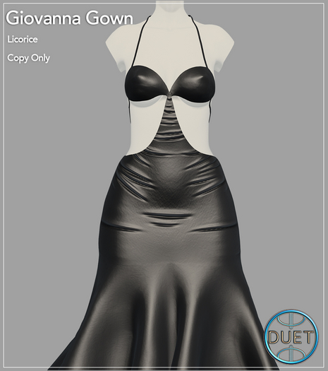 Duet Giovanna Gown Licorice 