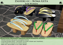 Zashiki-gi :: Geta- Koma Geta Set