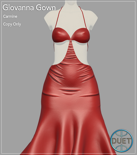 Duet Giovanna Gown Carmine 