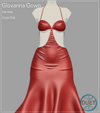 Duet Giovanna Gown Carmine