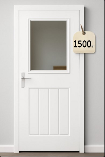 Doorwhite with script