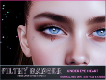 FB - Under eye heart - (lel EvoX) - face tattoo 2k