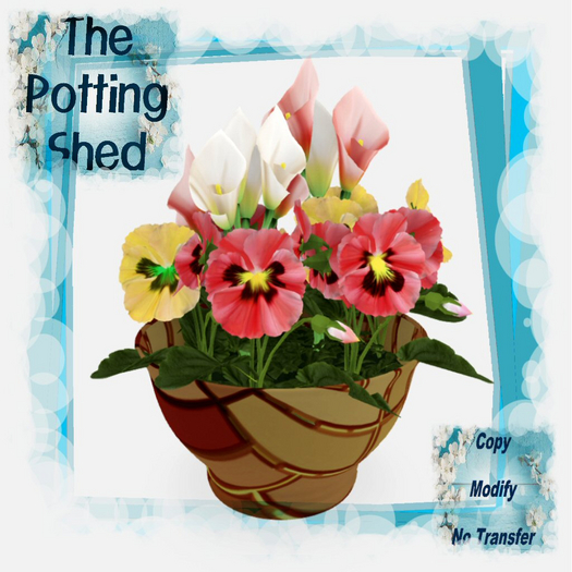 [TPS] Calla Pansy Bowl Red