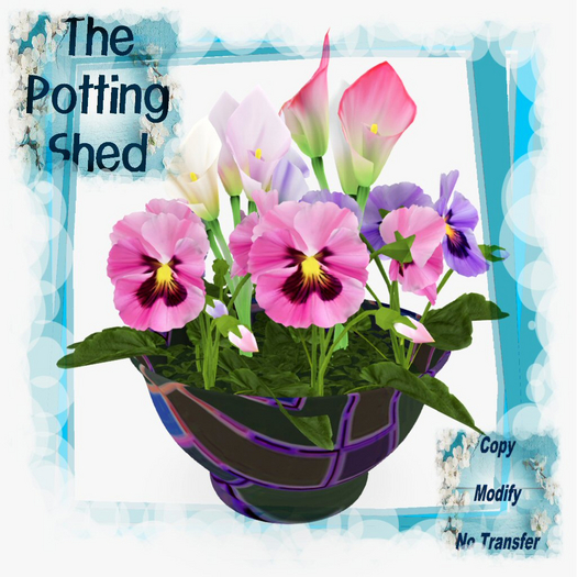 [TPS] Calla Pansy Bowl Purple