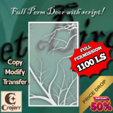 Christmas BranchGlass Decorative Door 2 – Full Perm