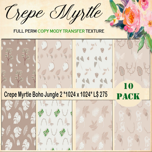 Crepe Myrtle Boho Jungle 2