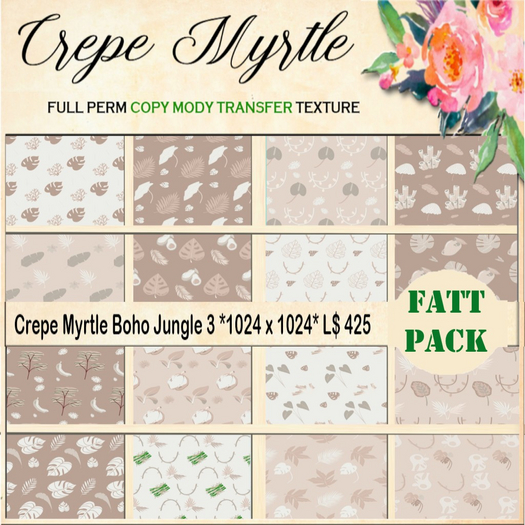 Crepe Myrtle Boho Jungle Fullpack