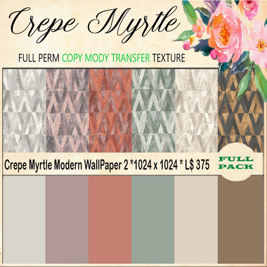 Crepe Myrtle Modern WallPaper 2